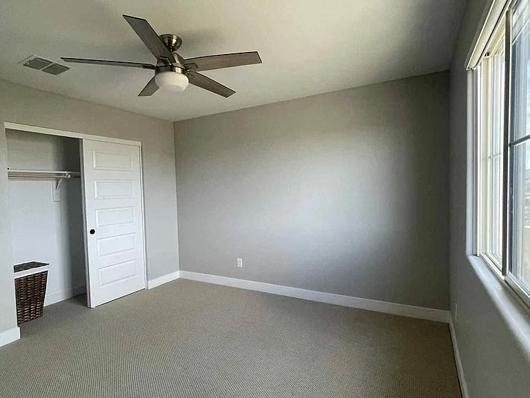 2nd Guess Bedroom Upstairs 
This room fit a Queen Size bed with 2 nightstands and a dresser.