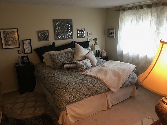 Bright master bedroom. Easily fits a king size bed.