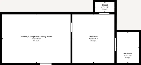 1 bed, 1.0 bath, 413 sqft, $999 — Photo 3