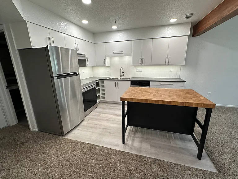 Add your own stools and eat at the island.