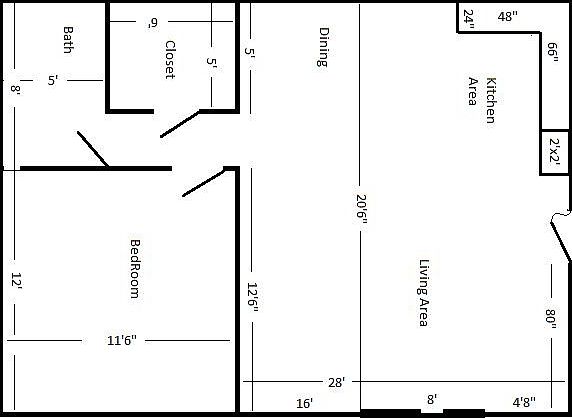 Reverse image of floor plan