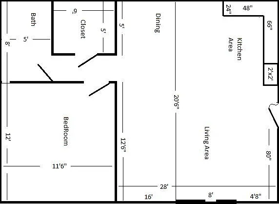 Reverse image of floor plan