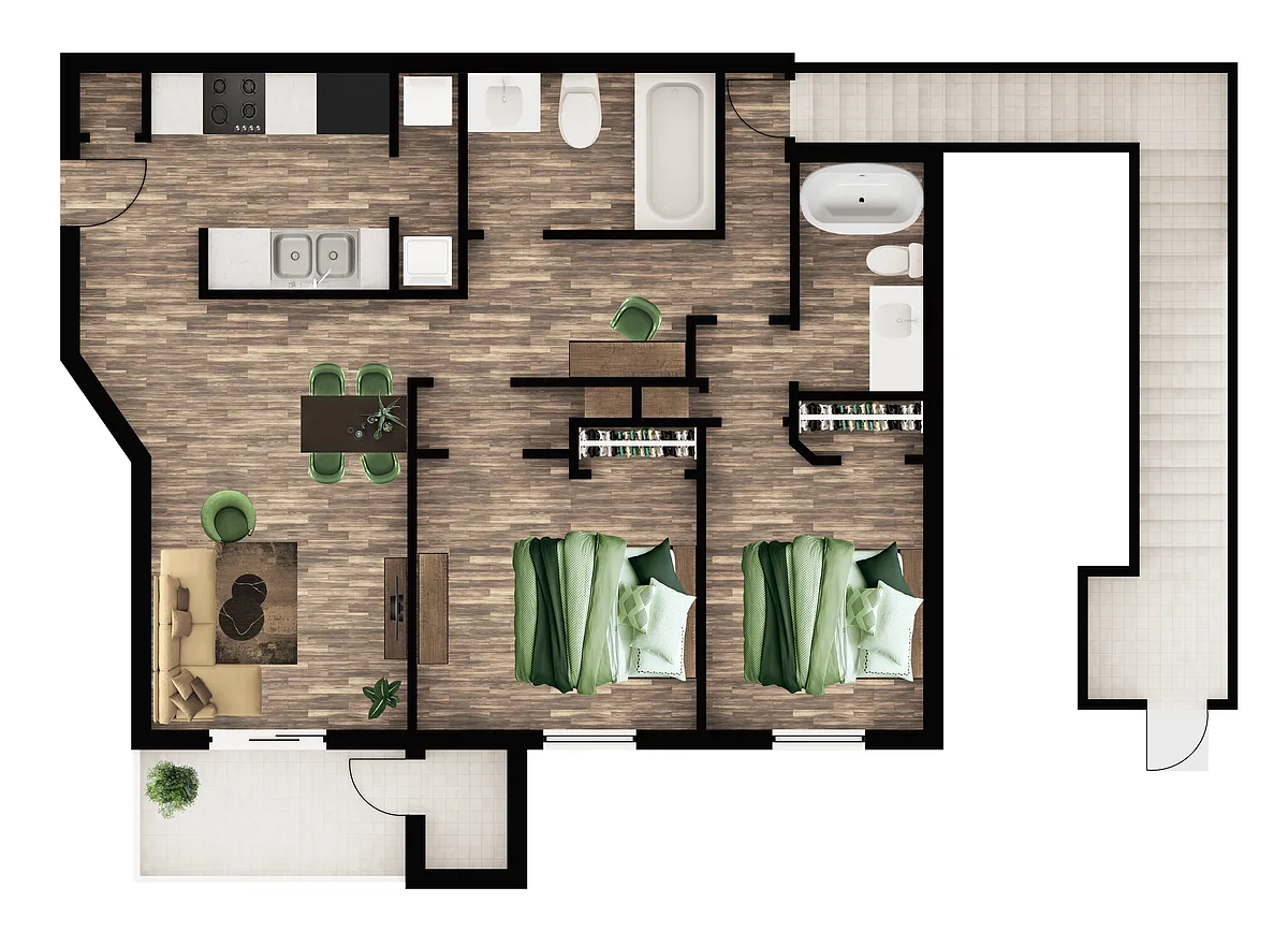 Floor plan B6