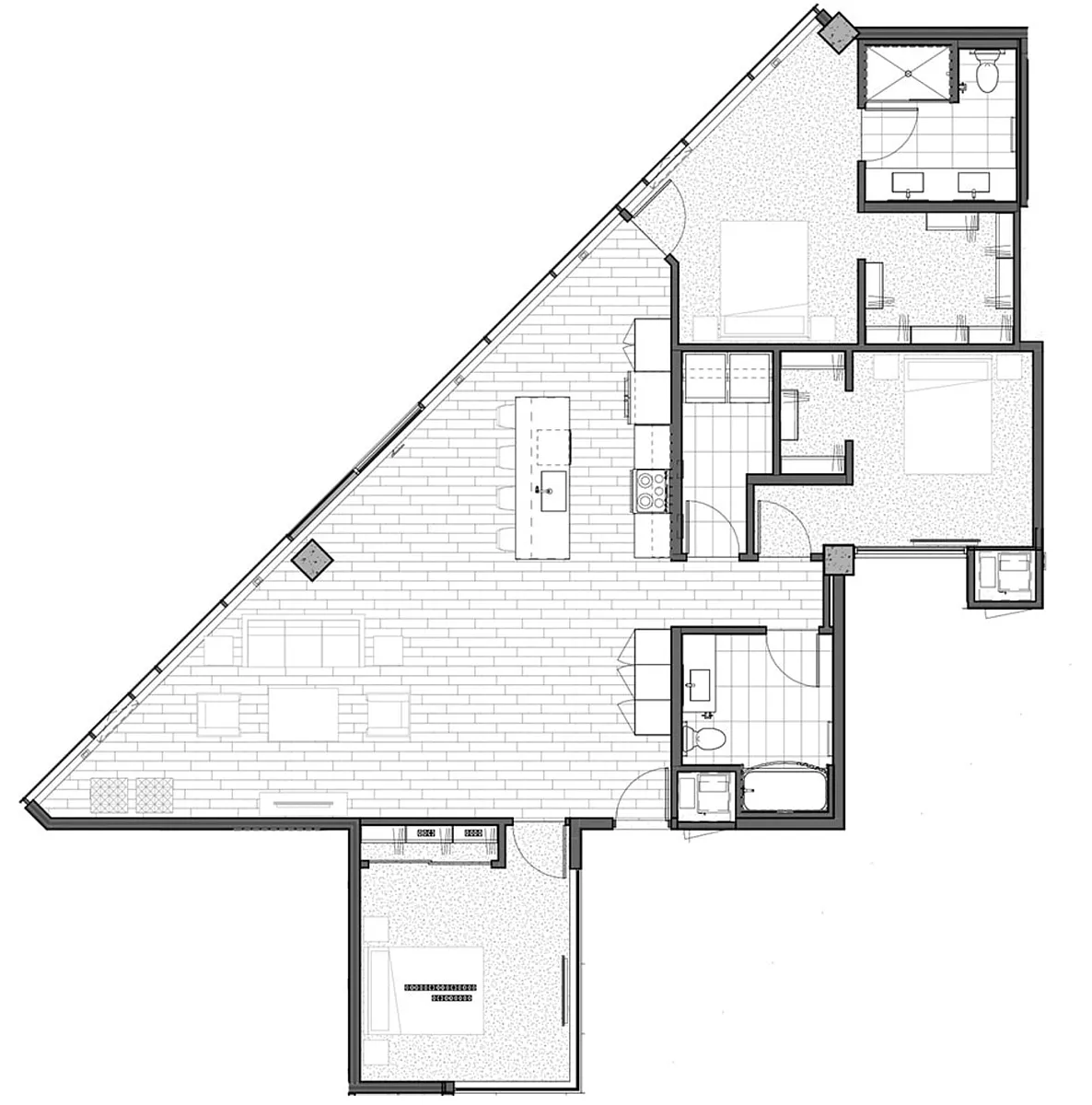 Floor plan Three Bedroom