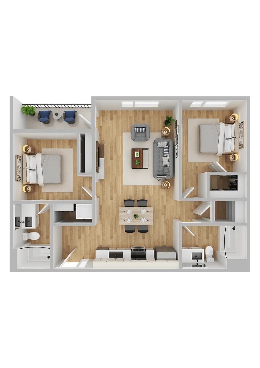 Floor plan 2X2