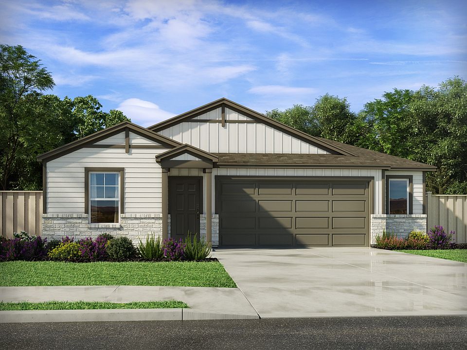 The Swenson 803 N Elevation with an Additional Half Car Garage