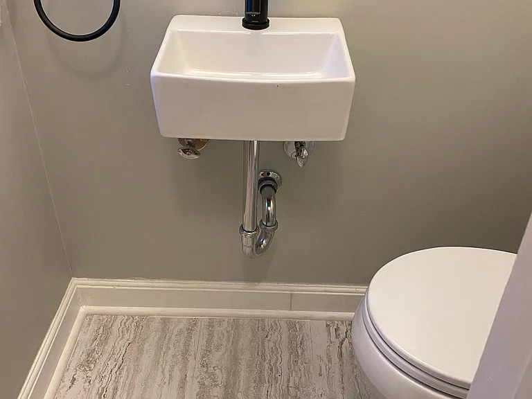 back hall half bath