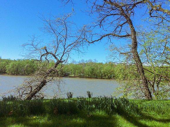 View of the river from the back yard