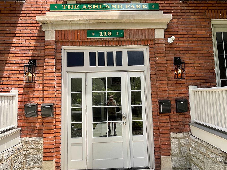 The sign above the front door is new but the "Ashland Park" name of 118 Desha dates back decades.
