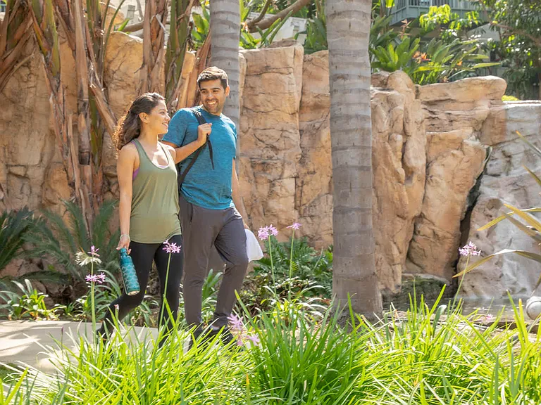 Explore the Lush Community Grounds
