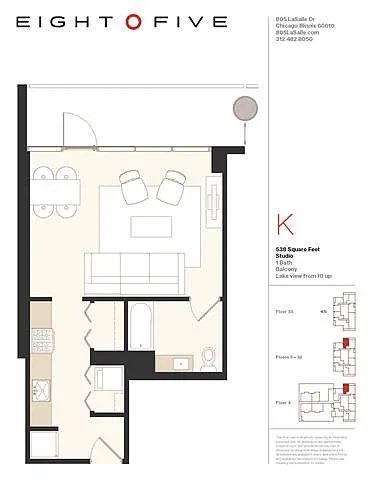 Floor plan Studio1E