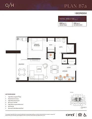 Floor plan Plan B7a