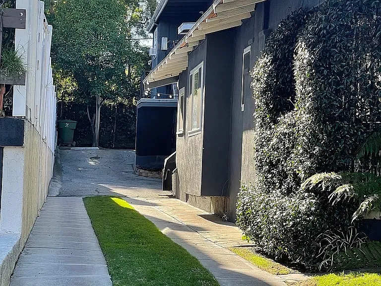 Driveway up to back units