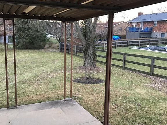 Large, flat backyard