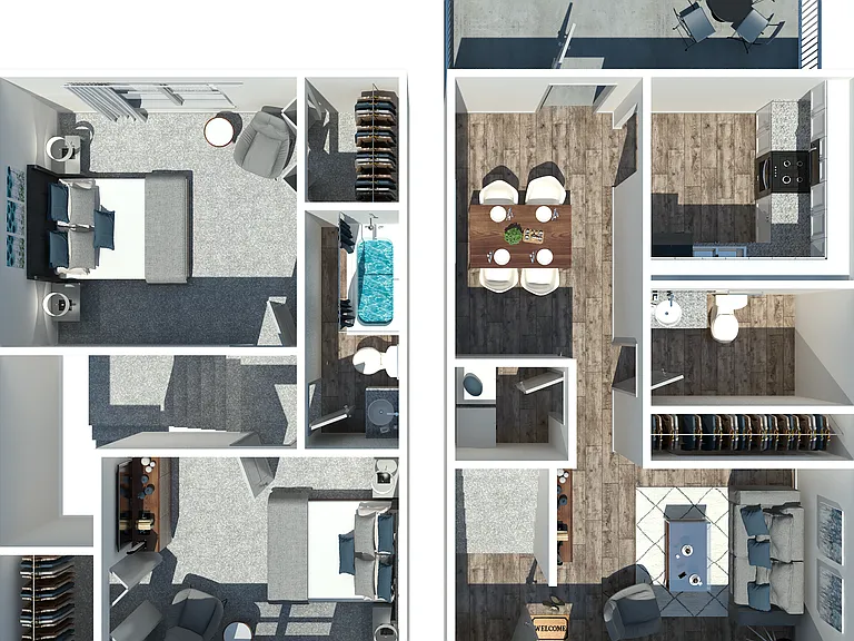 Two Bedroom A Two Bedroom A
