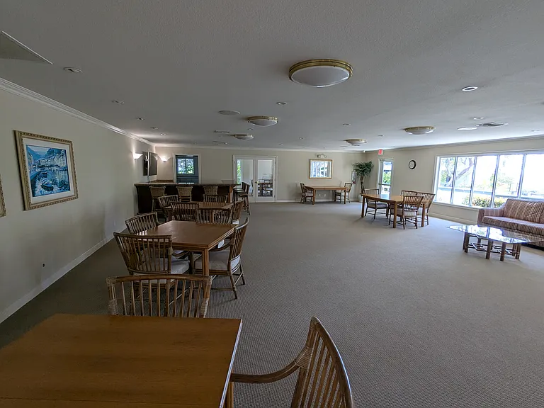Clubhouse meeting area