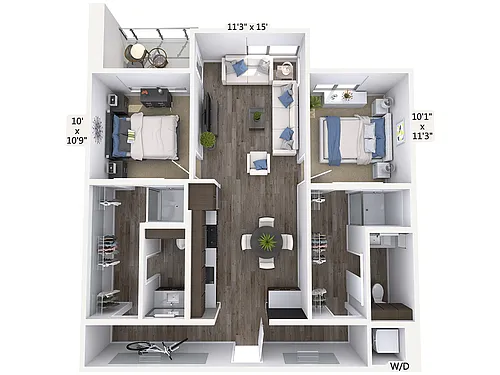 Floor plan B2-1030-Car