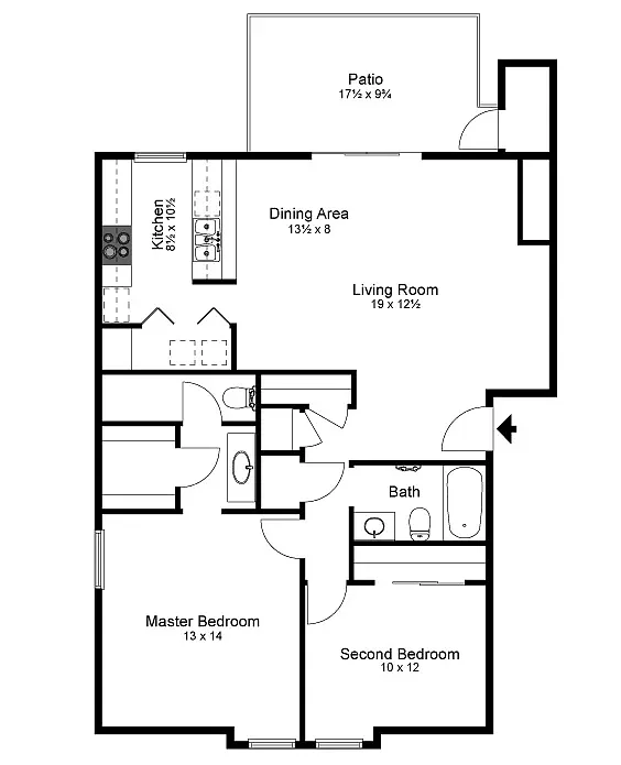Floor plan 2B
