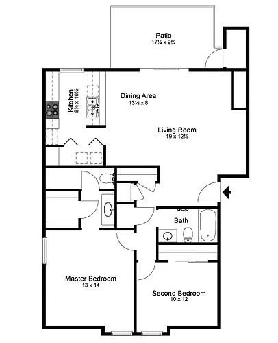 Floor plan 2B