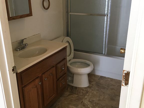 Bathroom, sliding glass door shower + Tub
