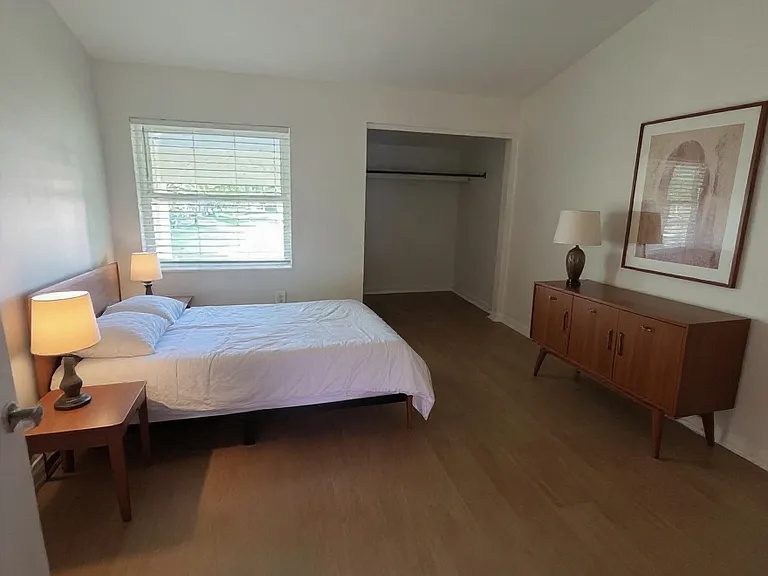 Primary bedroom virtually staged
