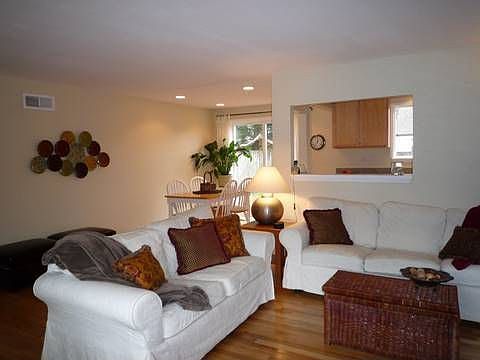 Living Room Open To Dining Room & Kitchen