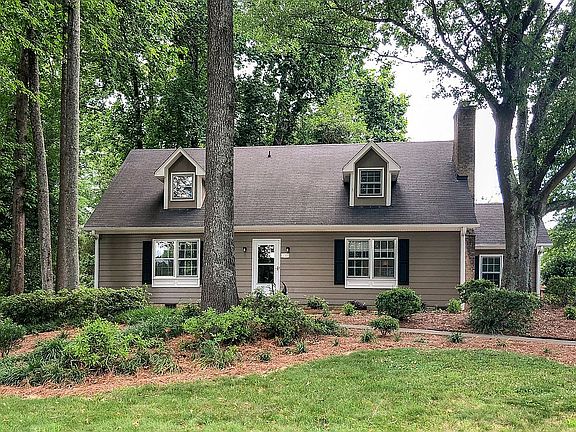 Newly landscaped front yard