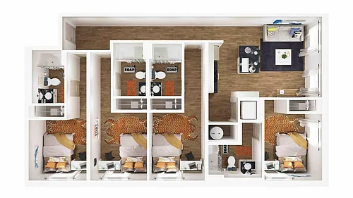 Floor plan 4B