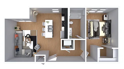 Floor plan The Jane (Income Restricted)