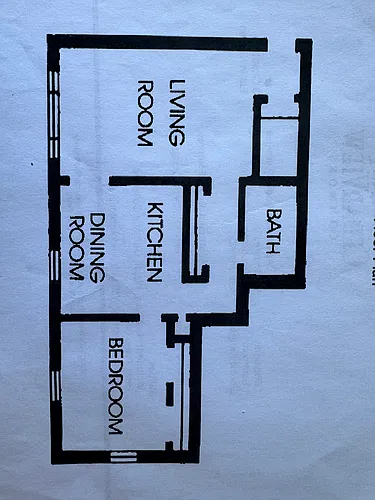Floor plan 1 Bedroom