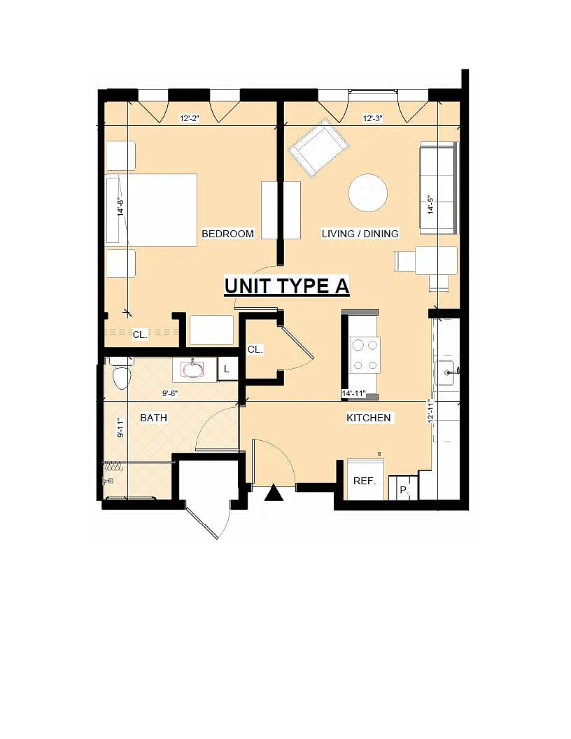 Floor plan McManus Manor