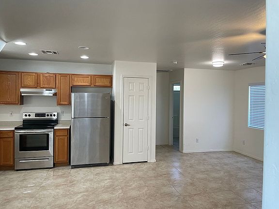 Open kitchen and living room
