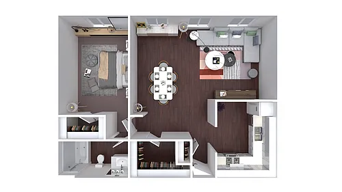 Floor plan 1 Bedroom