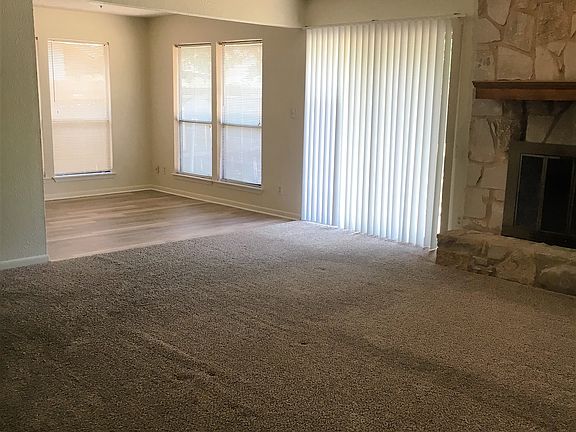 Living room into dining area