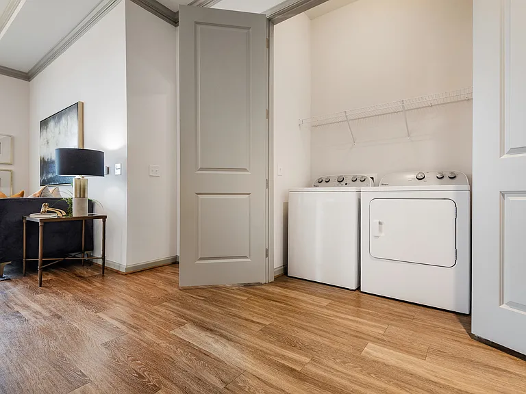 Modern Laundry Room at The Hendry Apartments, Garland, TX