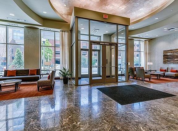 Gracious entrance foyer of building to greet guests