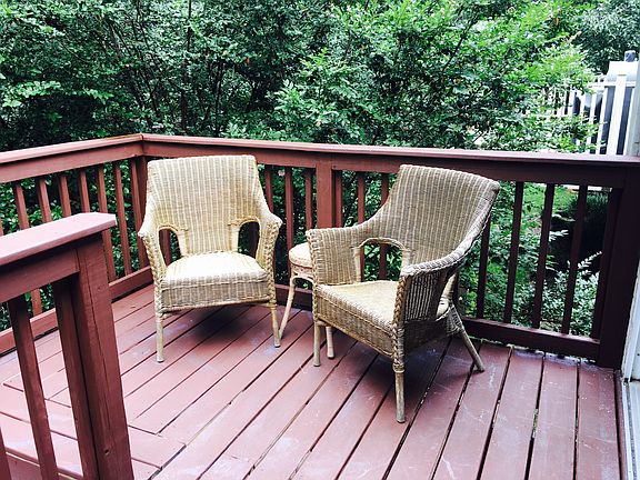 Newly stained/repaired deck