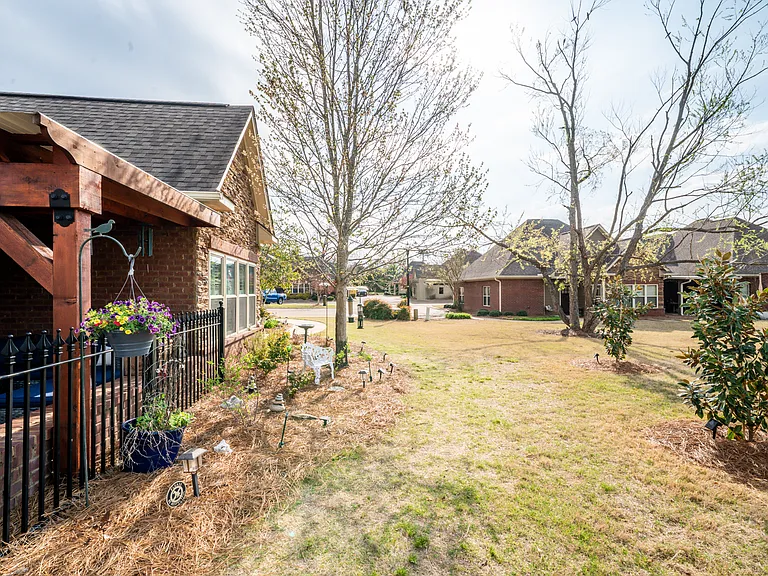 Greenspace in back and side