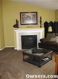 fireplace in living room