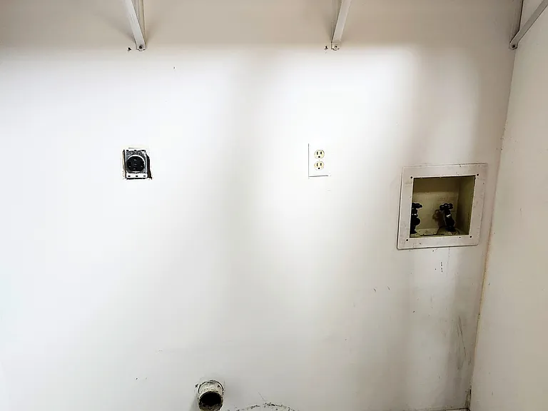 Washer and dryer connections