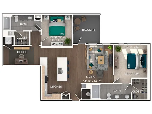 Floor plan C6D
