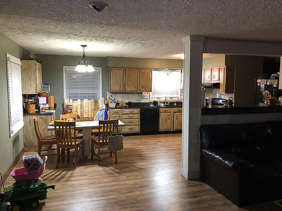 Opened kitchen and living 