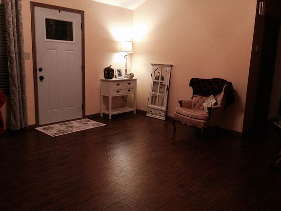 Front family room, just laid the new floor