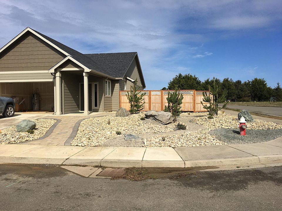 Corner lot, new low-maintenance landscaping