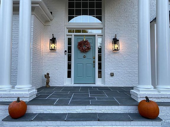 Stone front entrance 