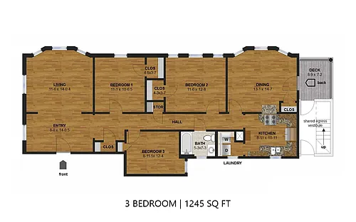 Floor plan Linden Hills 4127 - Three Bedroom