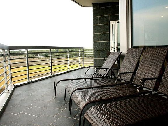 Spacious balcony