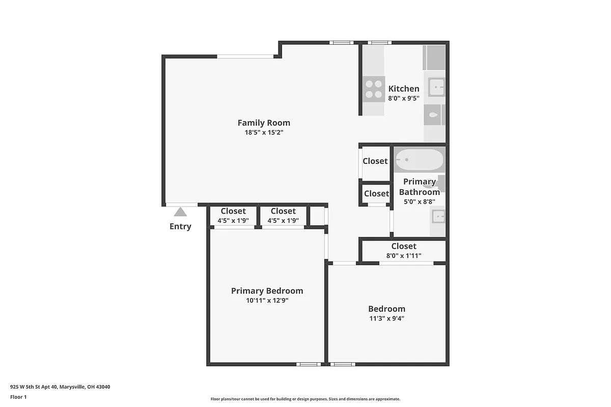 Floor plan 2 Bedroom