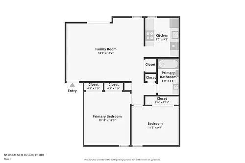 Floor plan 2 Bedroom