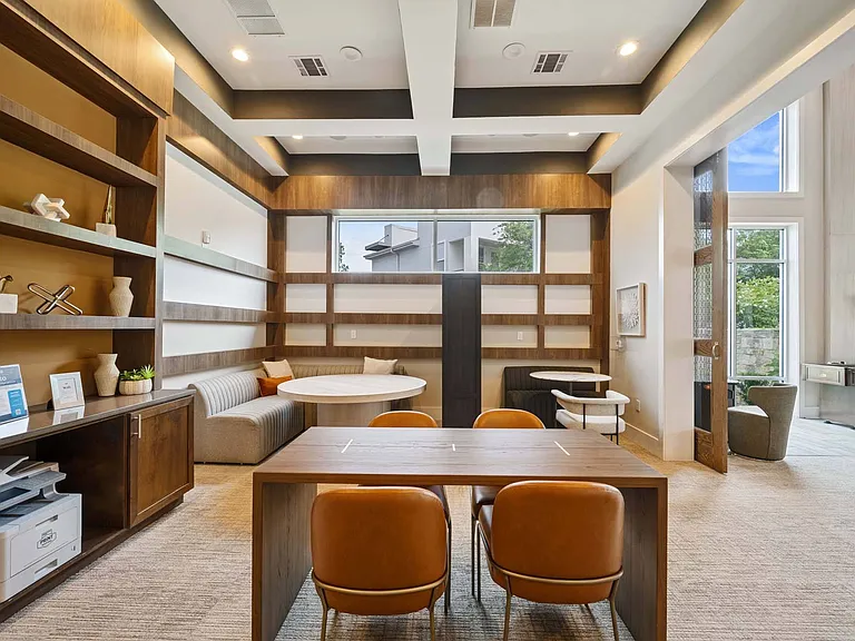Connect, create, and unwind in our vibrant shared workspace and amenity lounge.